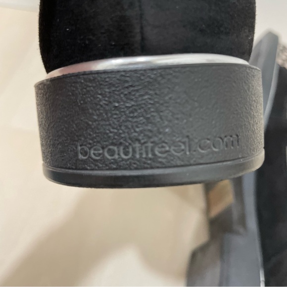 BeautiFeel Women's  41 Tera Black Oxford Shoes Suede Leather Velvet NO Insoles - Picture 10 of 13